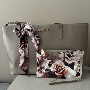 Betsey Johnson tote bag with small bag inside